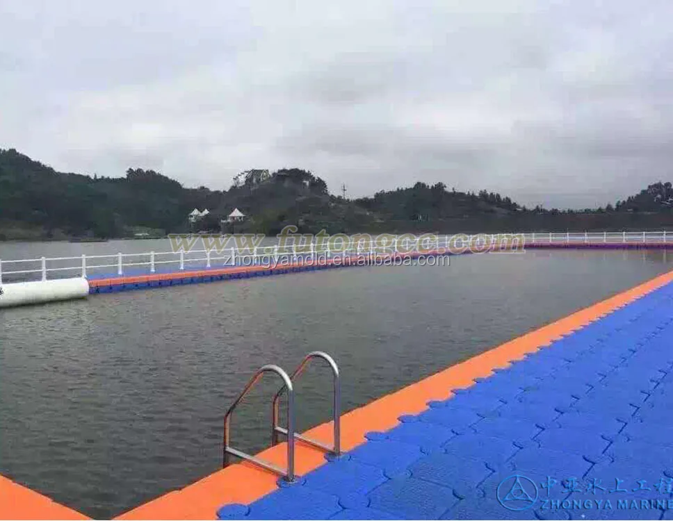 swimming pool HDPE floating pontoon cube float dock bridge platform easy installed