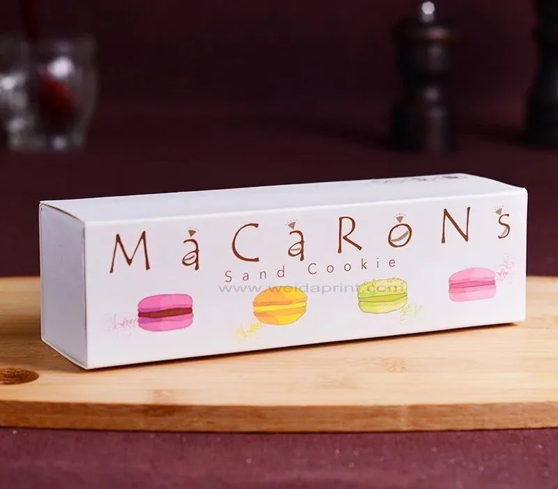 Wholesale Custom Design Logo Printing macarons box with insert Foldable Cake Cookie Bread Pastry Donuts Macaron Packaging Boxes