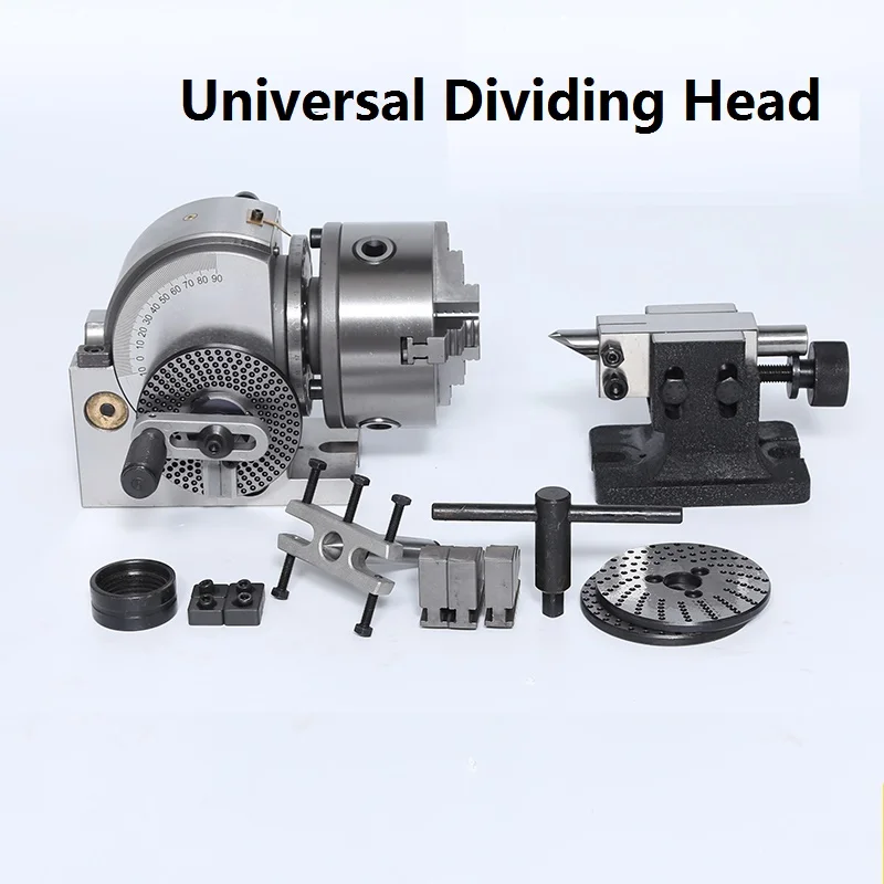 
Universal Dividing Head BS-0 5Inch 3 Jaw Chuck Dividing Head Set Precision Semi Universal Dividing Head 