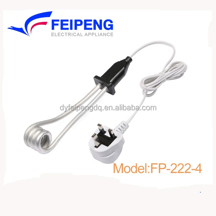 Electric immersion coffee cup warmer with rod immersion water heater