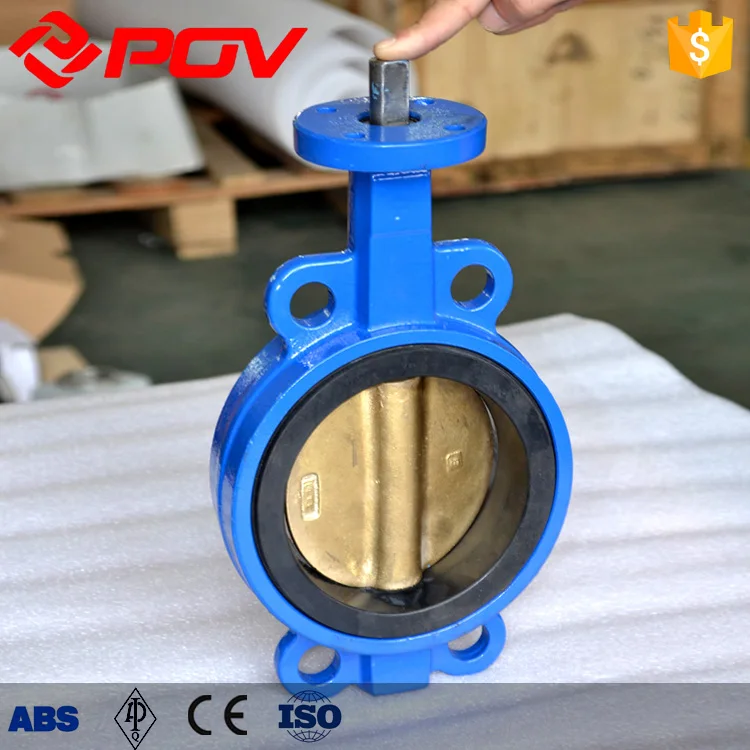 Низкого давления dn150 вафли типа Алюминиевой Бронзы клапан вручную