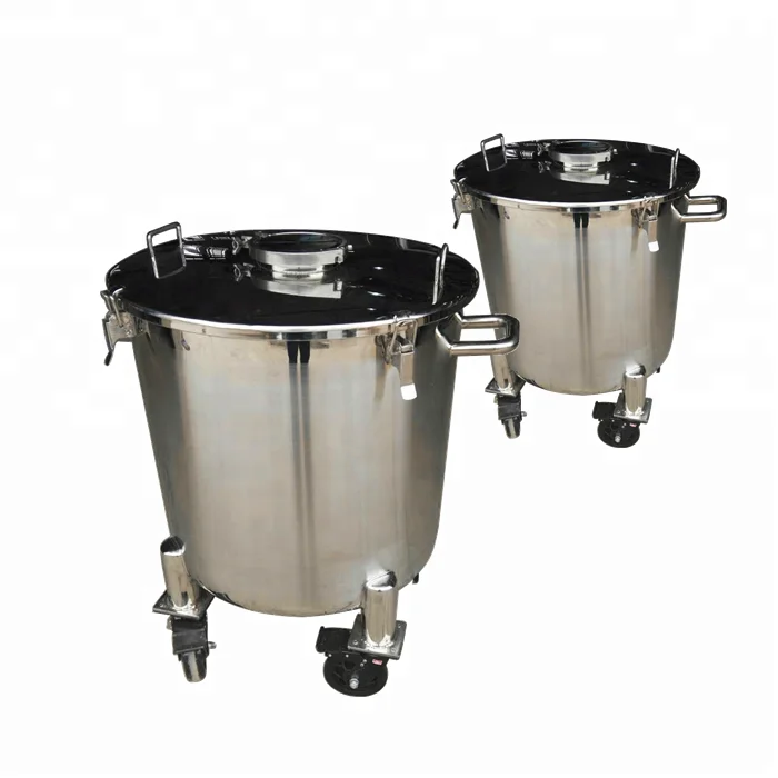 with certification liquid single layer container storage tank factory supply Stainless Steel Milk Cans for sale