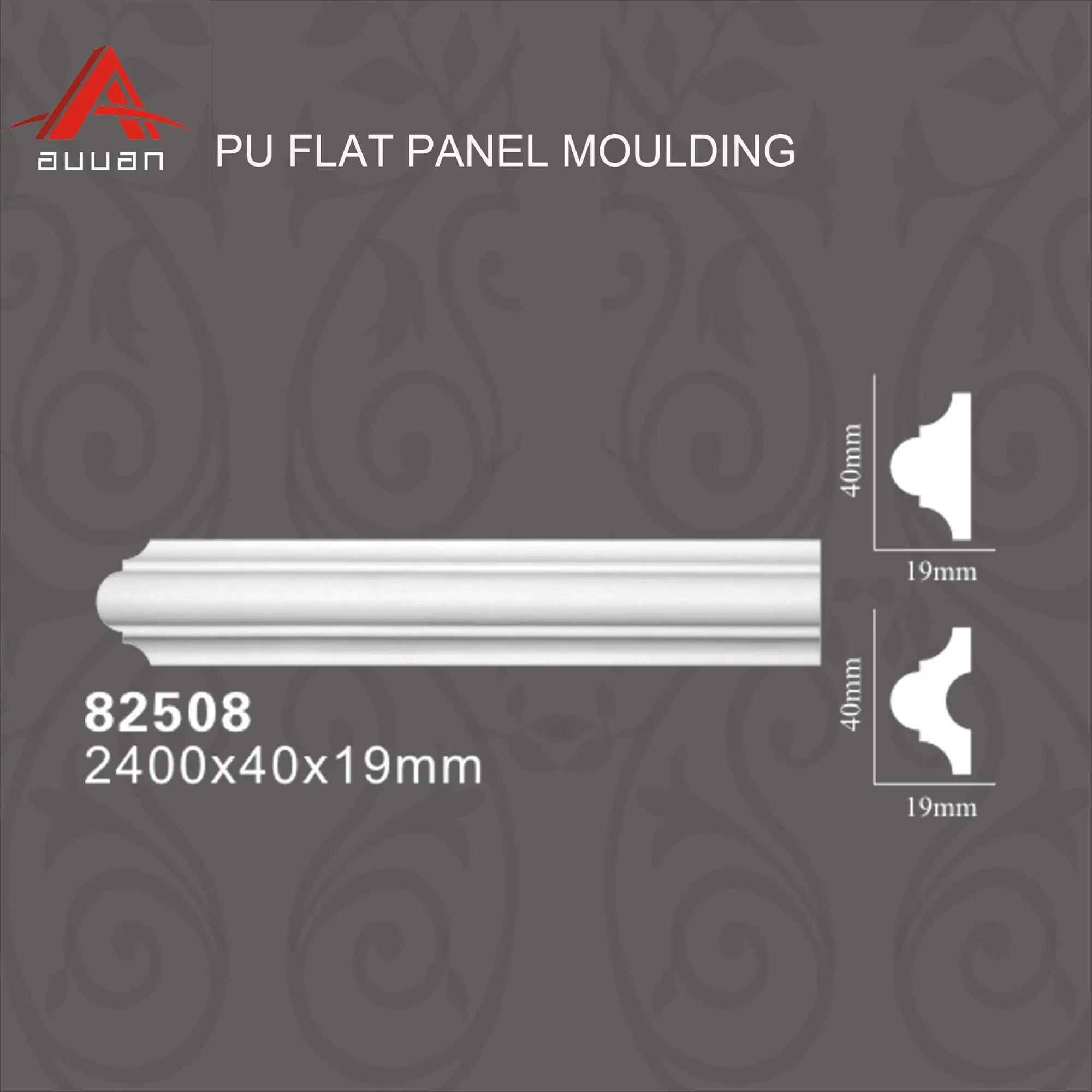 Architectural polyurethane interior cornice moulding foam chair rail decoration
