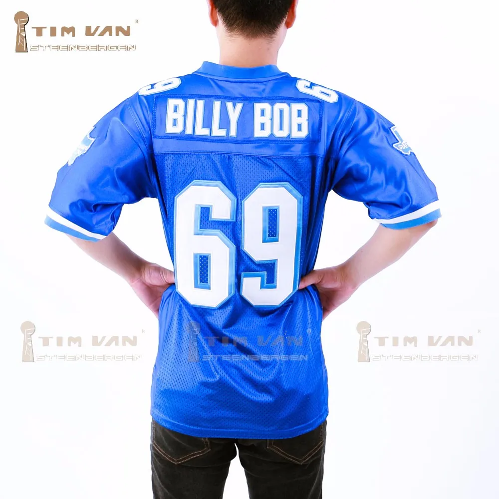 TIM VAN STEENBERGE Varsity Blues Billy Bob 69 American Football Jersey Stit...