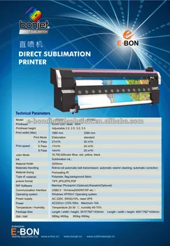 Direct Textile Printing sublimation printer for Large Format Roll to Roll Polyester flag printer with 5113/DX5/DX7 Print Head