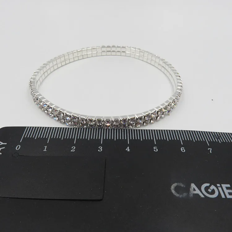 
Two Row rhinestone alloy sandals ankle chains G0012 