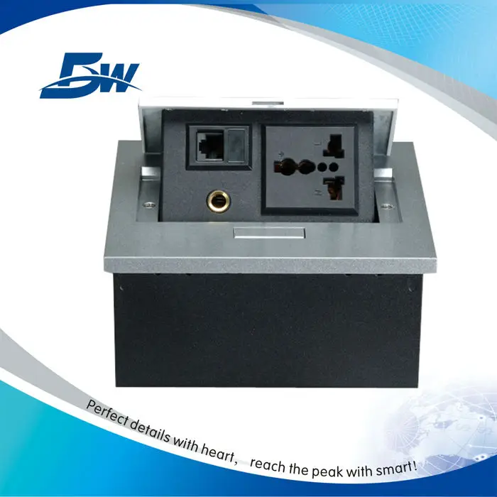 audiovisual system meeting table 3 pin socket ethernet ports