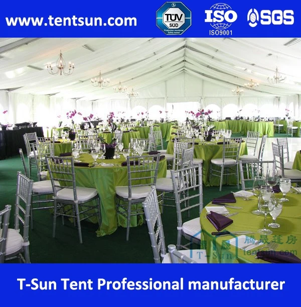 Export nigeria wedding party tent for 500 seaters with beautiful decoration
