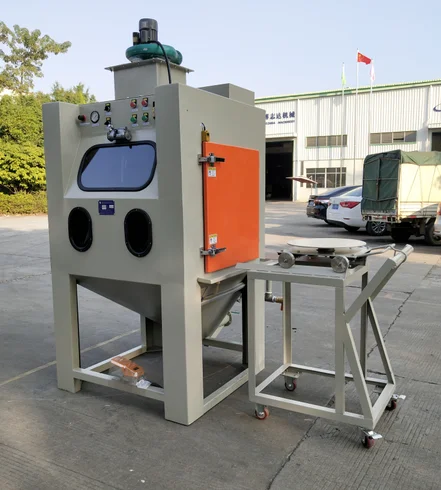 Vapour sandblasting machine ba-1000WT Stainless steel mold cleaning