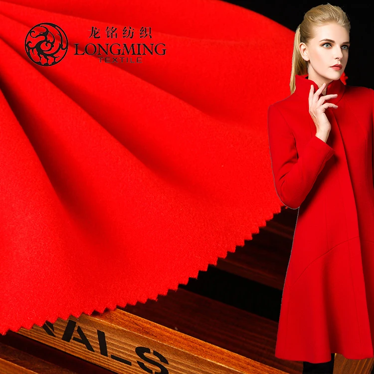 Китай прямым поставщиком 2 боковые щеткой тканые поддельные шерсть TR состав ткани для мужские зимние куртки