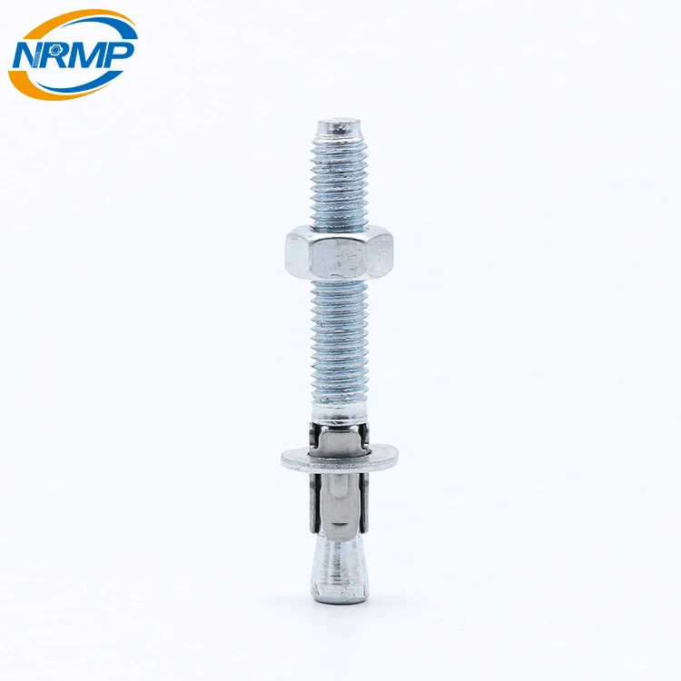Heavy duty wedge type expansion anchor through bolts