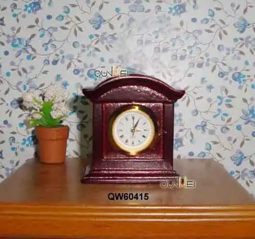 
Handpainted OAK Dollhouse Miniature Grandfather Clock 1:12 