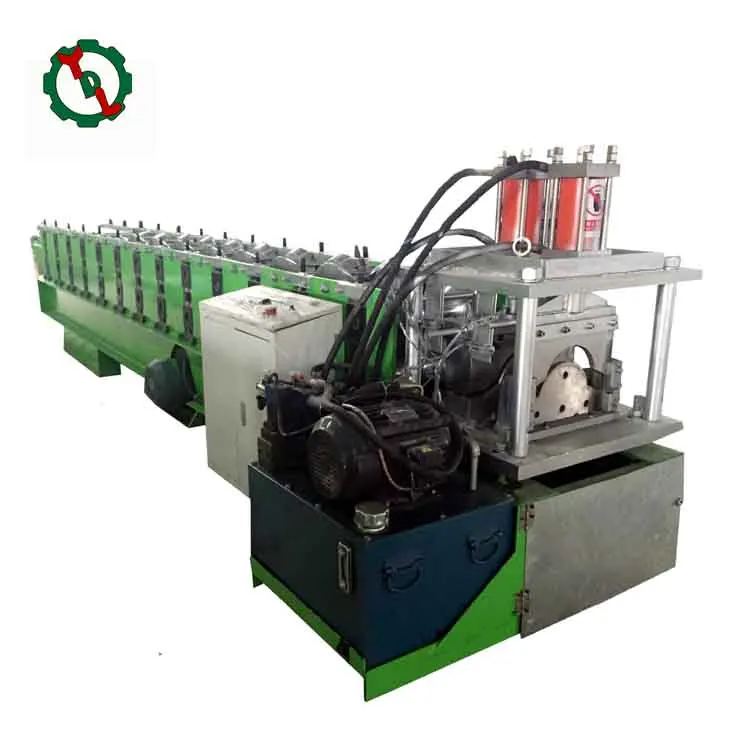 Classic Metal Roof Tile Ridge Cap Sheet Roll Forming Machine With Hydraulic Punching Stamp