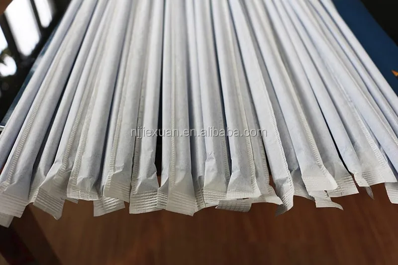 Chinese manufacturer customized logo individual single straw packing machine