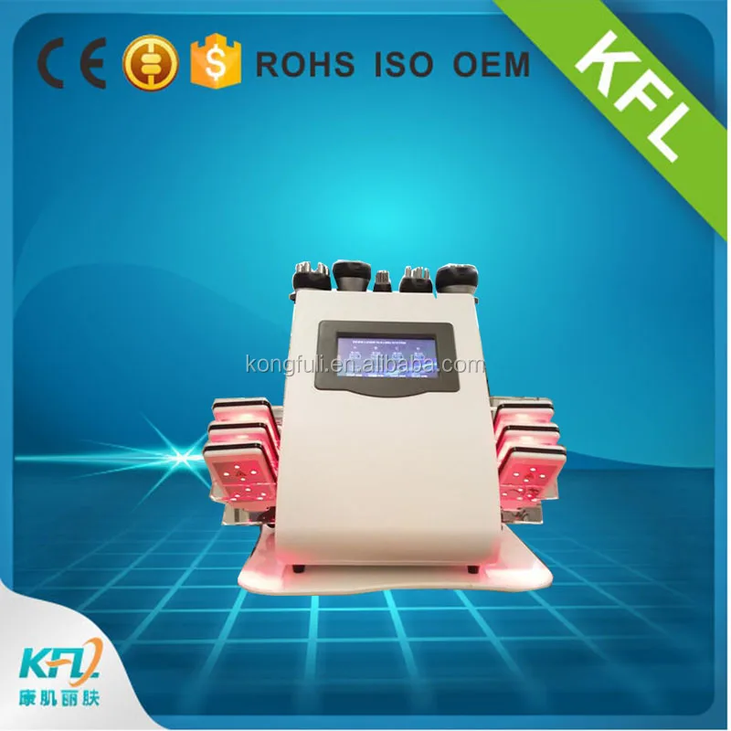 6 в 1 липо лазер вакуум ультразвуковой 40 К кавитации рф потеря веса тела для похудения машина