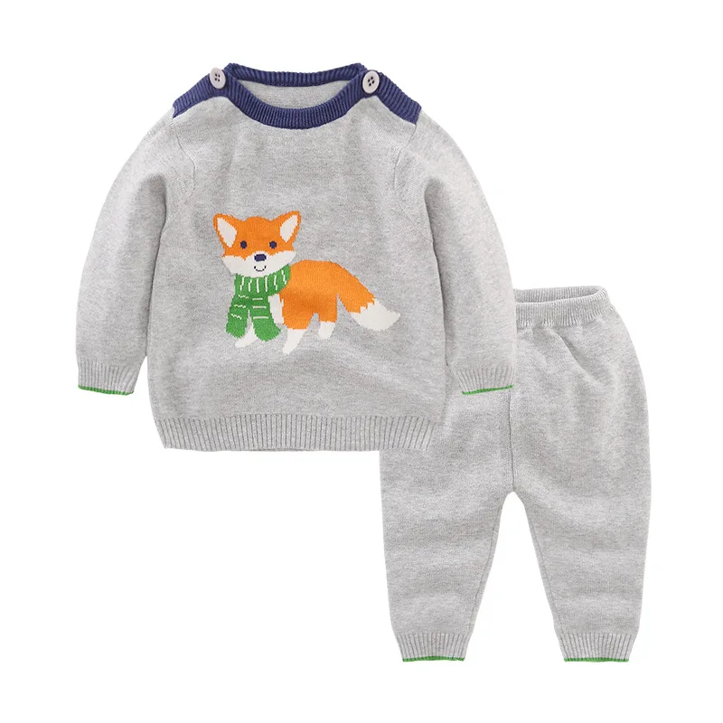 
Hot sale cool boys 9GG cartoon sweater set 