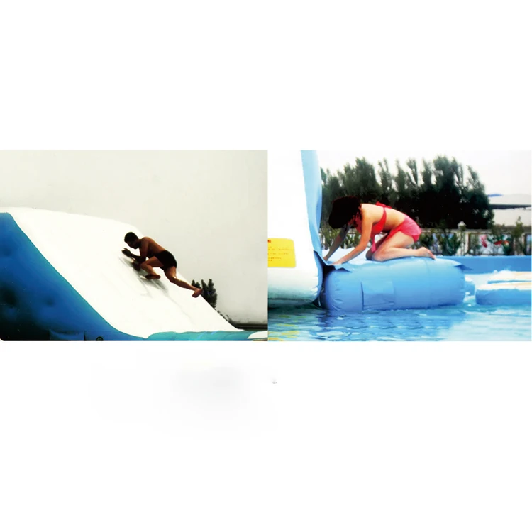 Smooth PVC floating aqua swimming pool adventure playground kids obstacle large inflatable water park