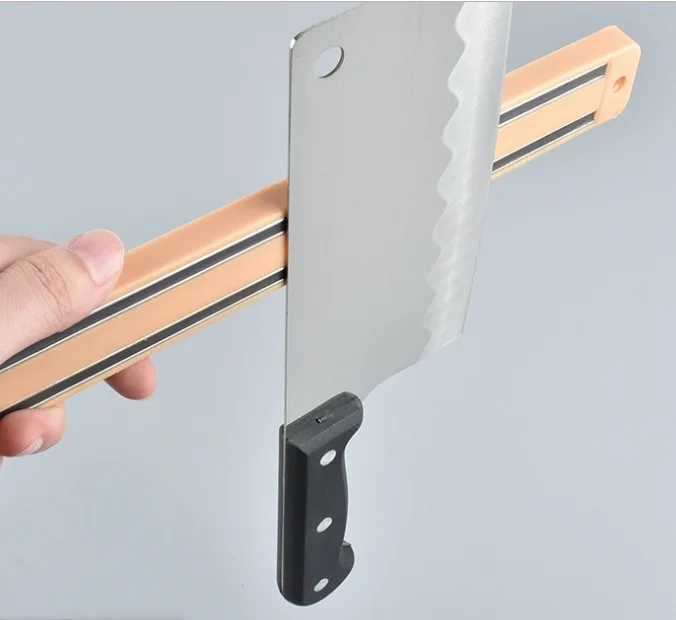 professional strong magnet knife holder magnetic knife block holder spice rack  with black color  for refrigerator