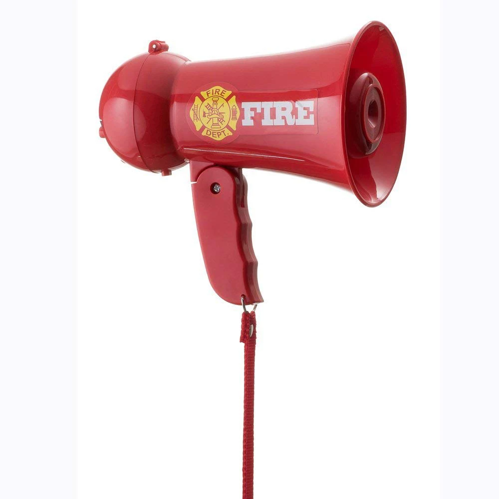 Police Officer fire rescue Pretend Play Kids Toy Megaphone with Siren Sounds for child