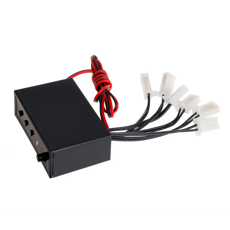 Free Shipping 6 Ways LED Strobe Flash Light Lamp Emergency Flashing Controller Box DC 12V Car
