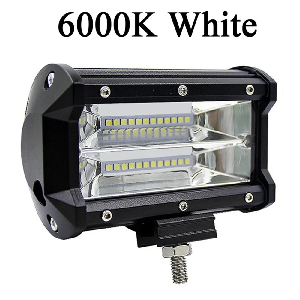 10-30V 5inch 72W square shape led lamp for car, led work lights for jeep offroad light