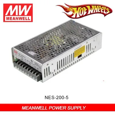  Бренд Mean Well представляет LED источник питания NES-200-5/лучшее Сделано в Китае 110V 101 - 200W 40A muenled 215x115x50 мм 4 6 ~ 5 V 47 63 Гц ≥