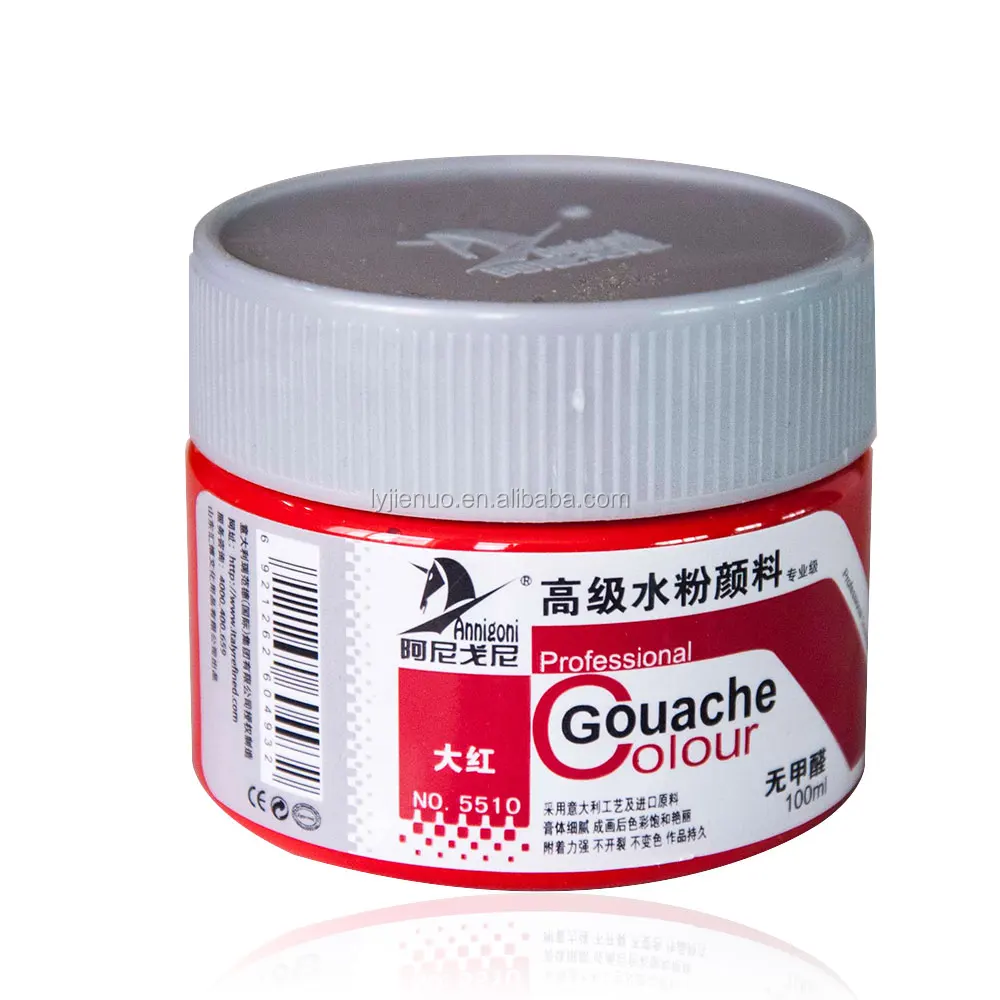 100ml safe and environmental Non-formaldehyde gouache paint