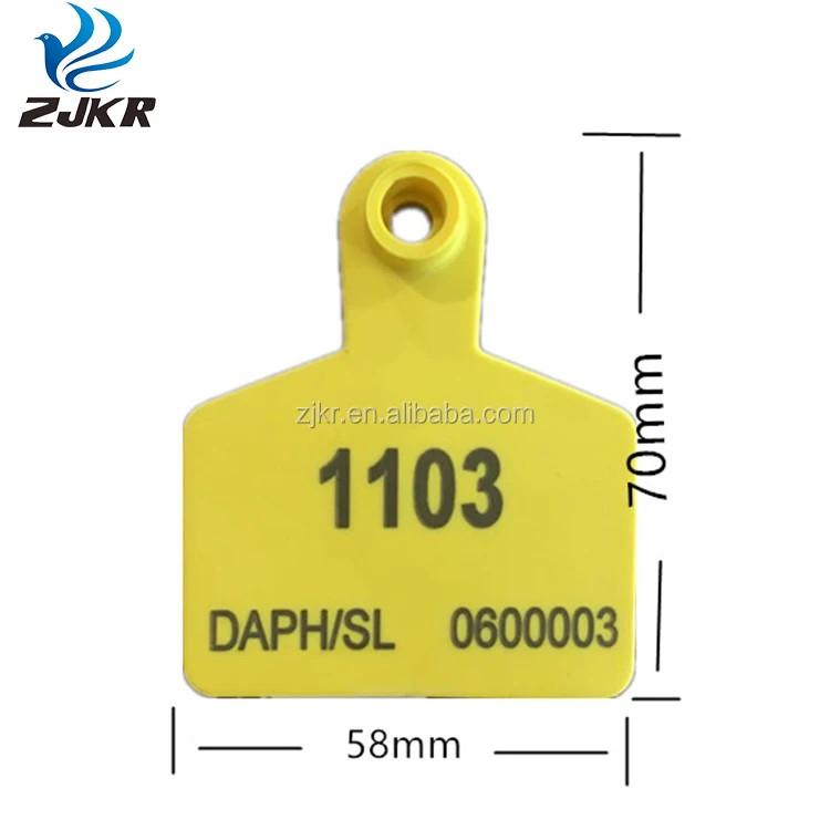 RFID Animal Ear Tag for Cow Pig Sheep with Laser Printer Veterinary Cattle Ear Tag