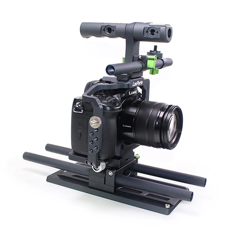 Quick release protective camera support cage for Panasonic GH5 GH5s