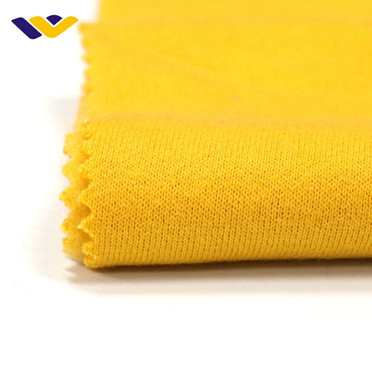 Casual hoodies soft cozy brushed CVC fabric heather knitted fleece fabric