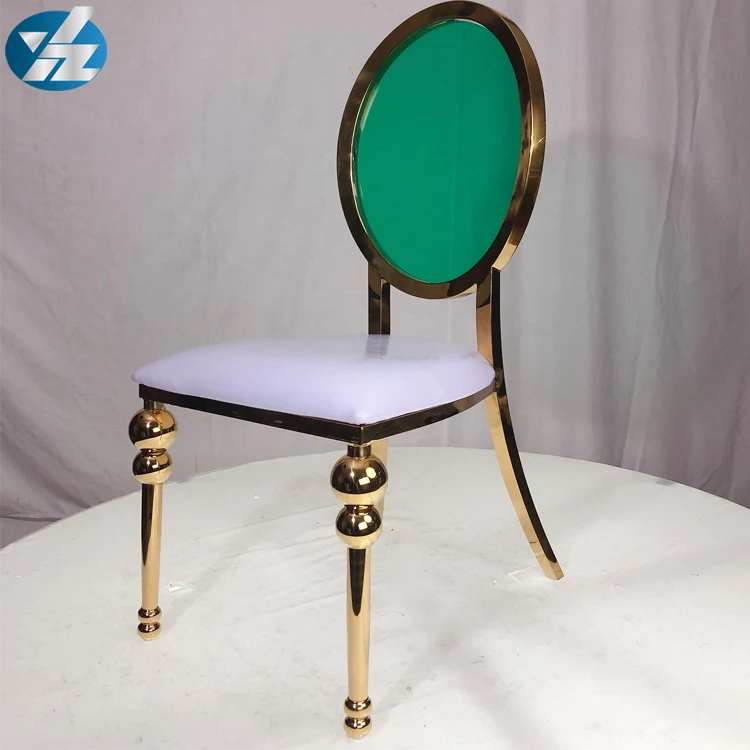 foshan fashion back acrylic stainless steel frame dining chair