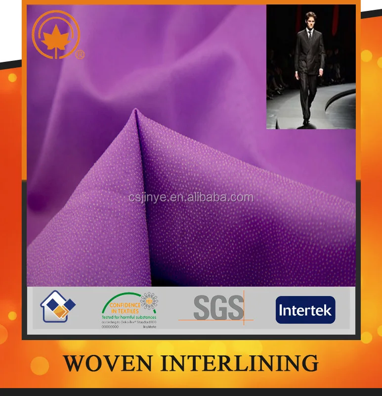 Hot Sell High Quality Woven Colored Fusible Interfacing In China Factory For Garment