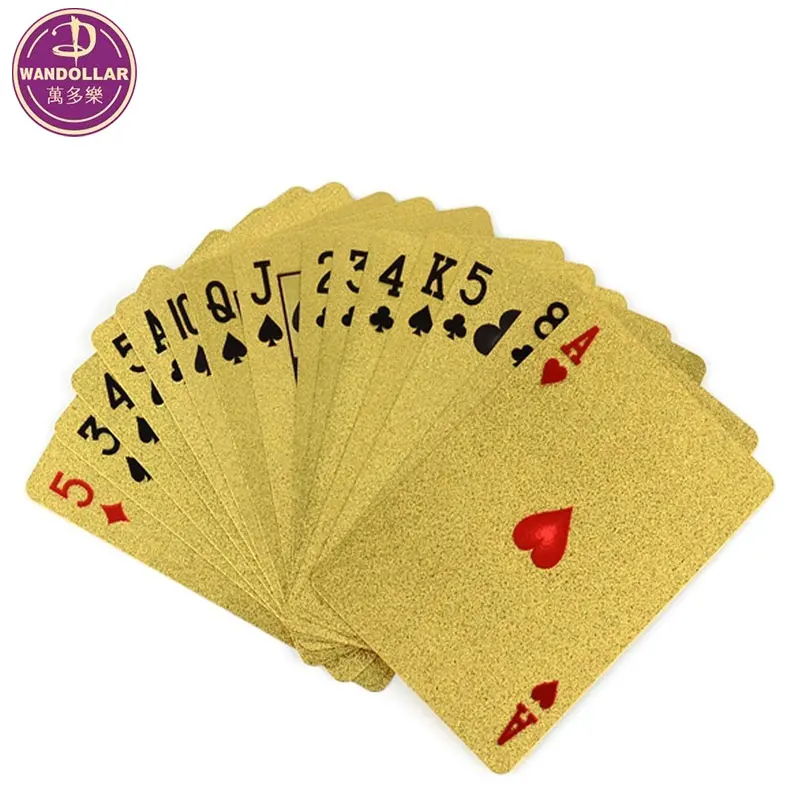 Luxury 24K Golden play cards for games
