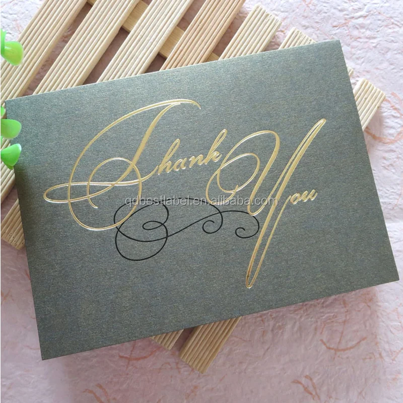 
Custom Gold Foil Logo Paper Envelope 