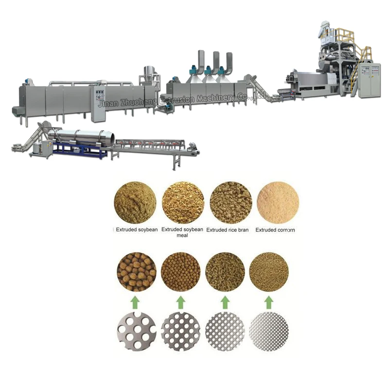 Jinan Fish Feed Pellet Processing Machines Production Line Equipment Machinery Producing Animal Feeds Pellets Wheat Bran 2 Years