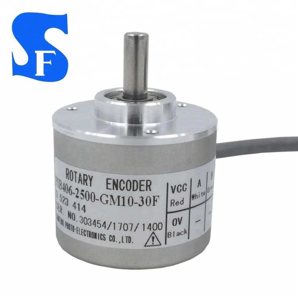 PIB 406 series outer dia 40mm  6mm solid Shaft 2500 pulse Optical Encoder Sensor