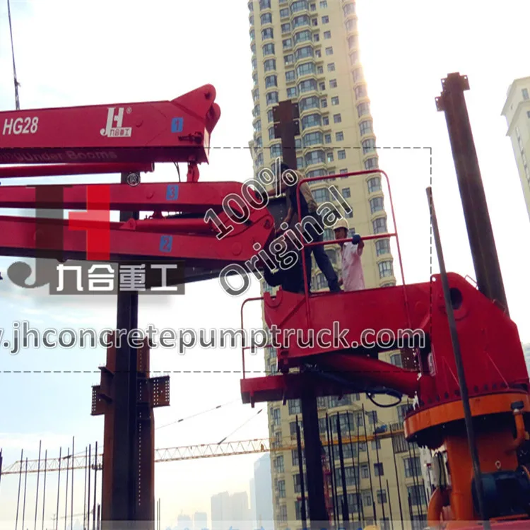 
Manufacturer Supply! 28M Hydraulic jacking/self climbing concrete placing boom concrete distributor for construction! 