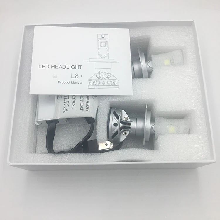 
hot sale Factory Price L8 H4 6000K headlight car led lamp for car 
