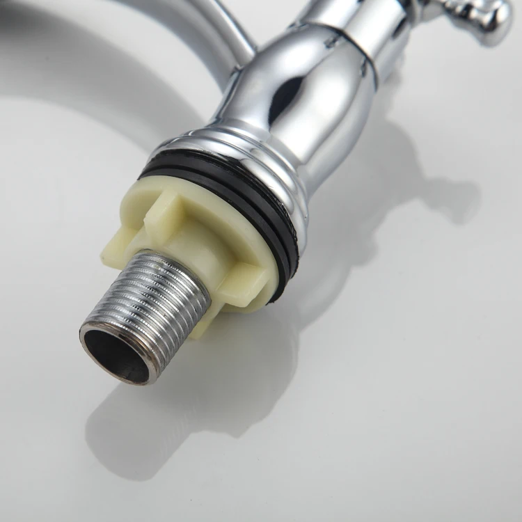 Hot Sales Deck Mounted Polished Chrome Finished Single Cold Water Faucet Lavatory Basin Sink Faucet