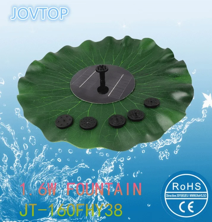
Lotus Leaf Solar Power Fountain Close To Nature solar floating fountain with Lotus leaf for garden decorate 
