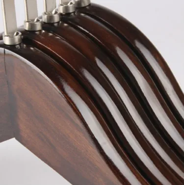 44.5cm High quality recommendation bridal dress wooden clothes hanger stand for wedding dress shop