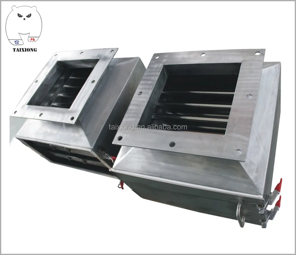 ISO9001 сертифицированный высококачественный фланцевый Магнитный выдвижной железный магнитный сепаратор, магнитный металлический сепаратор