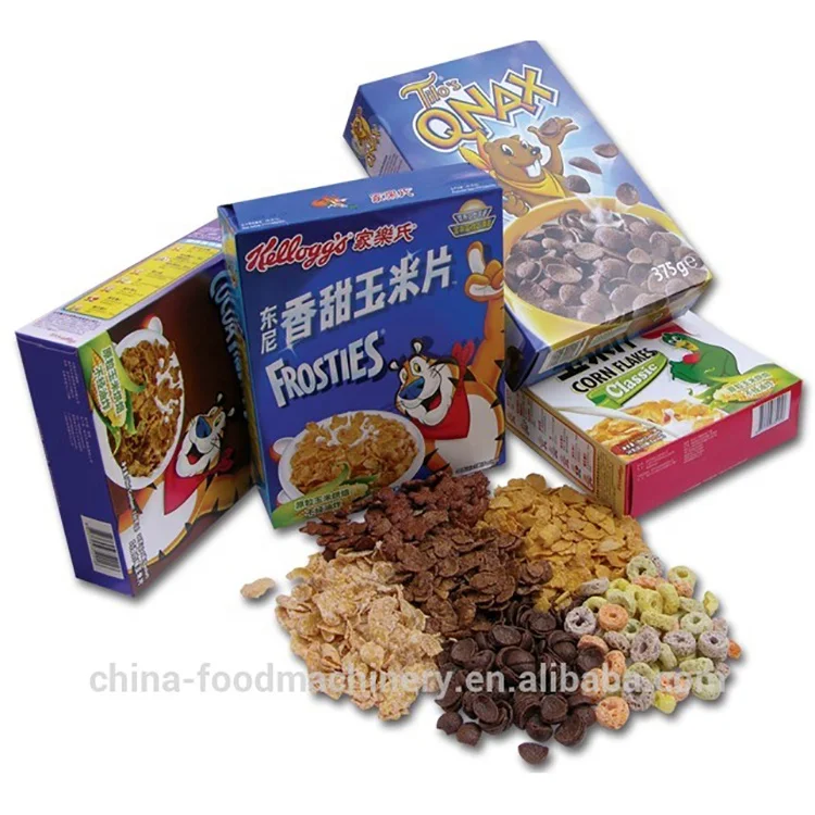 200~300kg/h Breakfast Corn Flakes Making Machine from Jinan manufacturer