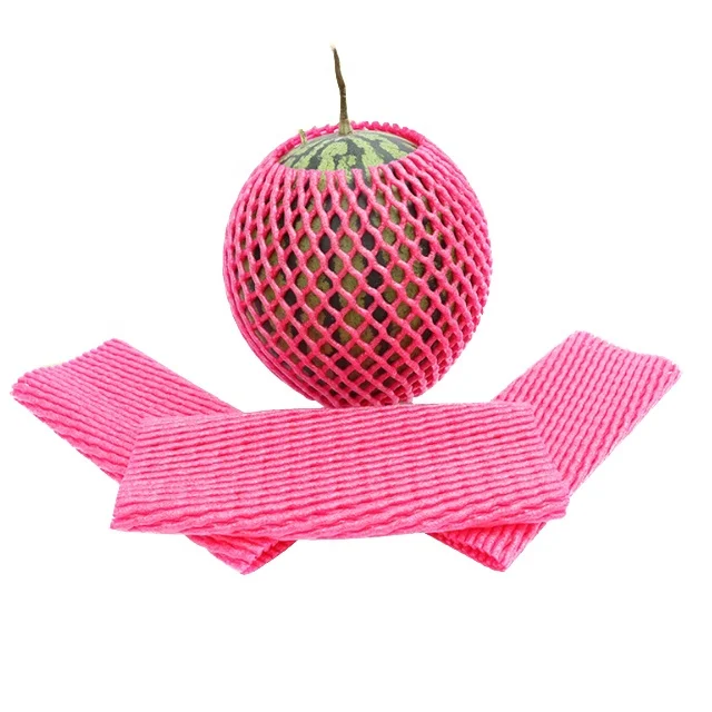 elastic foam fruit wrap cover sleeve mesh netting plastic net