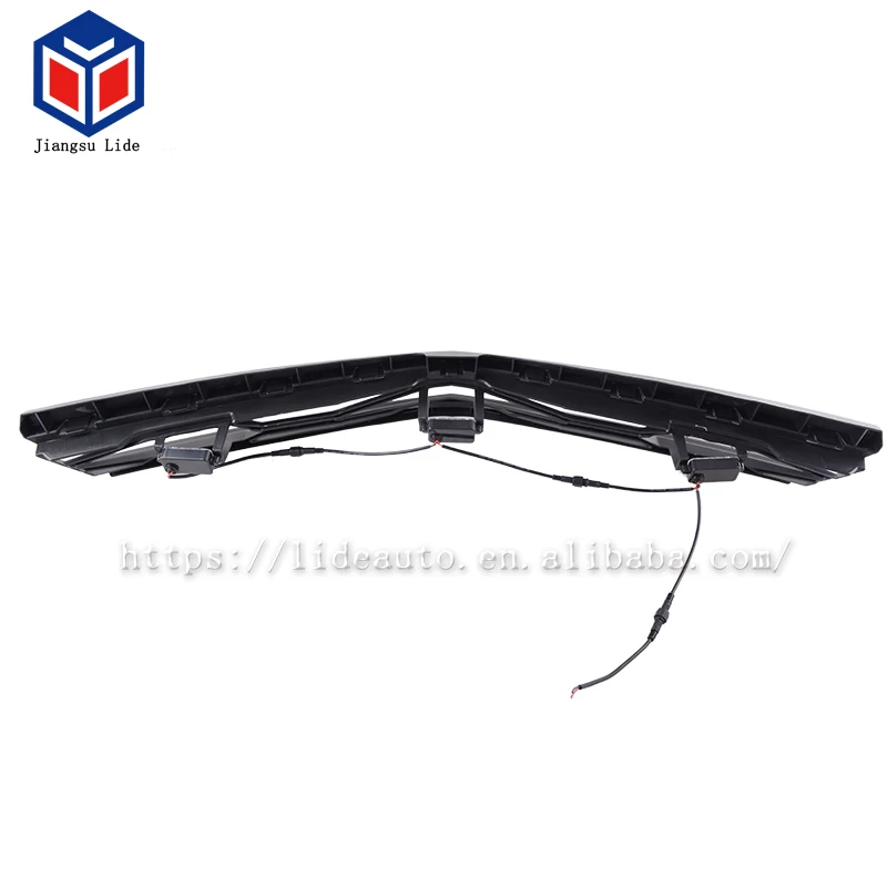 Car Front Grille With Red Led Light For 2016-2017 Chevy Camaro SS