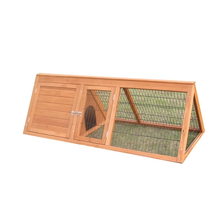HOT! Triangle Wooden Rabbit hutch,Solid Wood