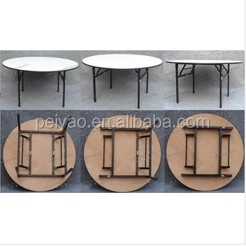 
Round folding banquet table 