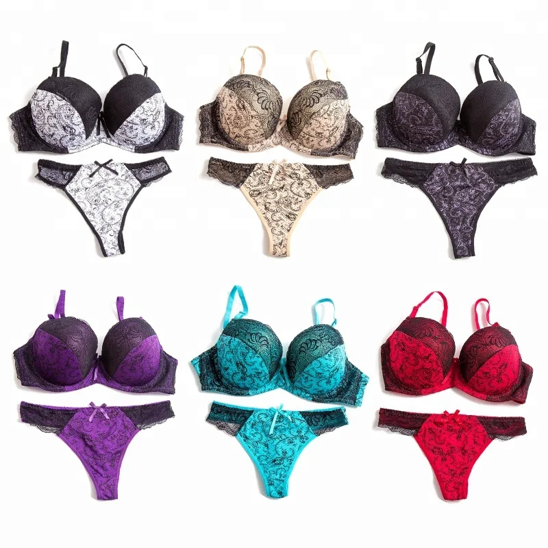 Bras Factory In Shantou Sexy Ladies Free Sample Push Up Panty Bra