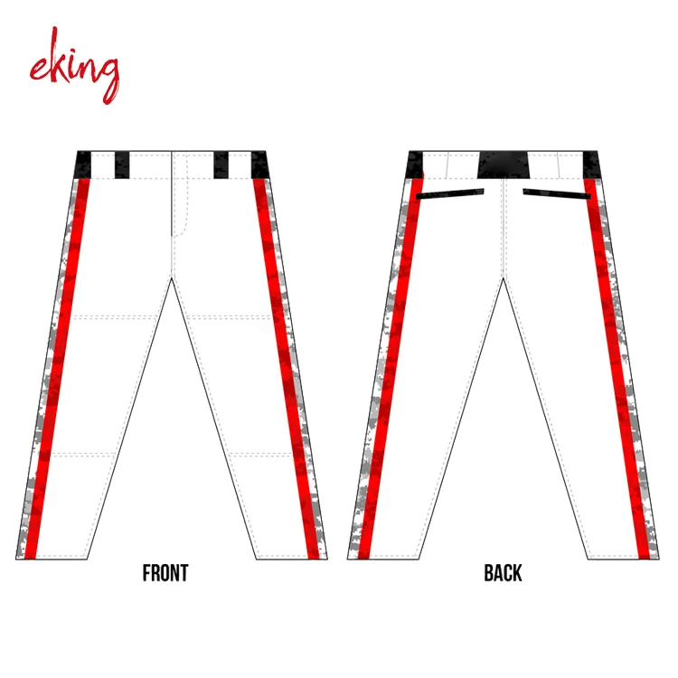 Sportswear Men Reflective Wholesale Baseball Pants with embroidery