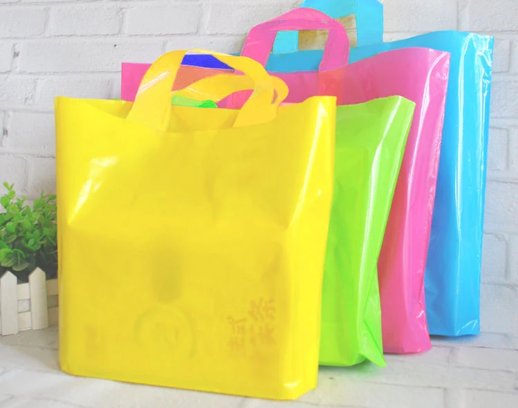 custom poly bag plastic bag with handle